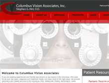 Tablet Screenshot of cvavisioncare.com